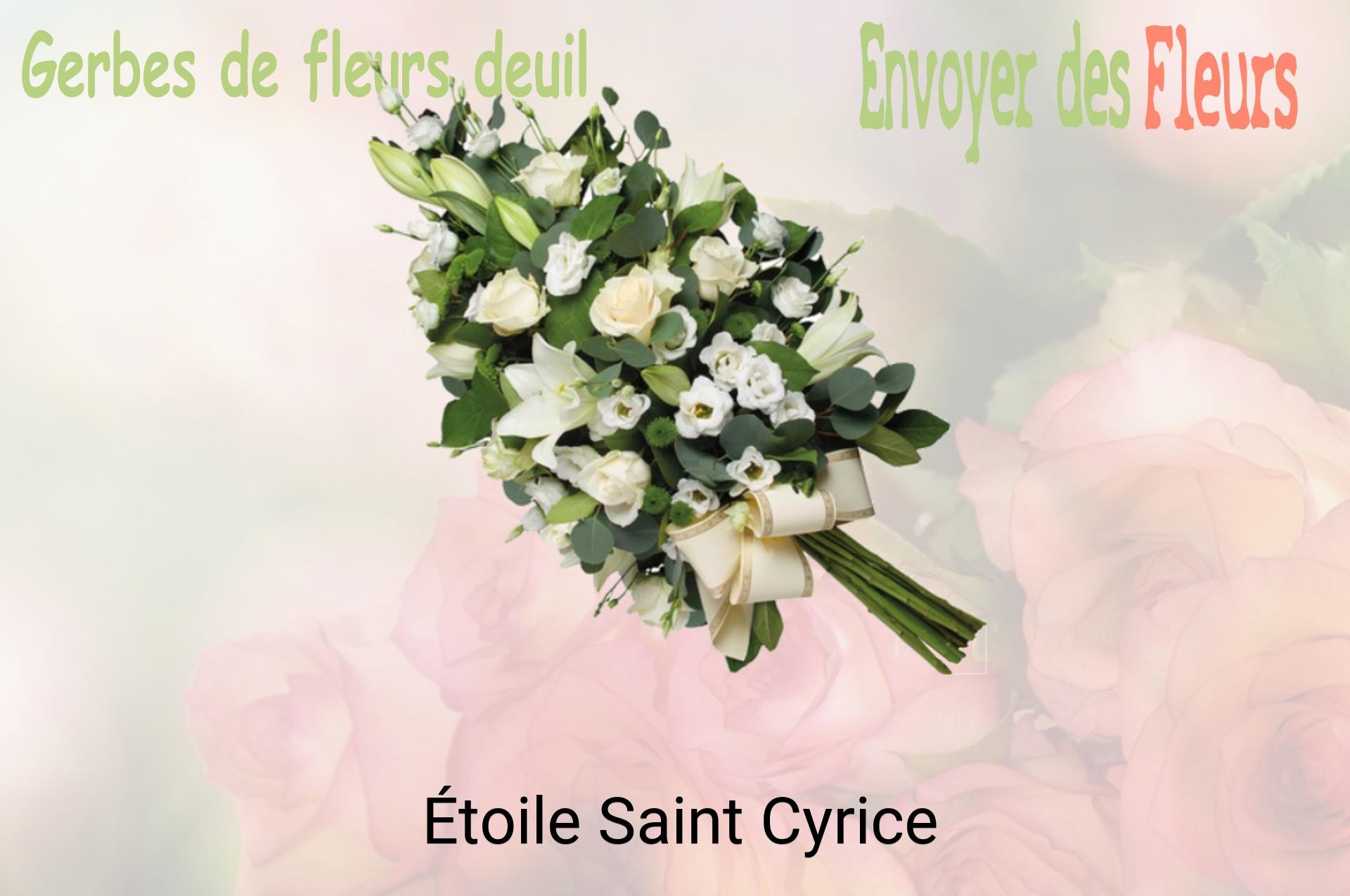 Gerbe de fleurs de deuil livrée à Étoile-Saint-Cyrice